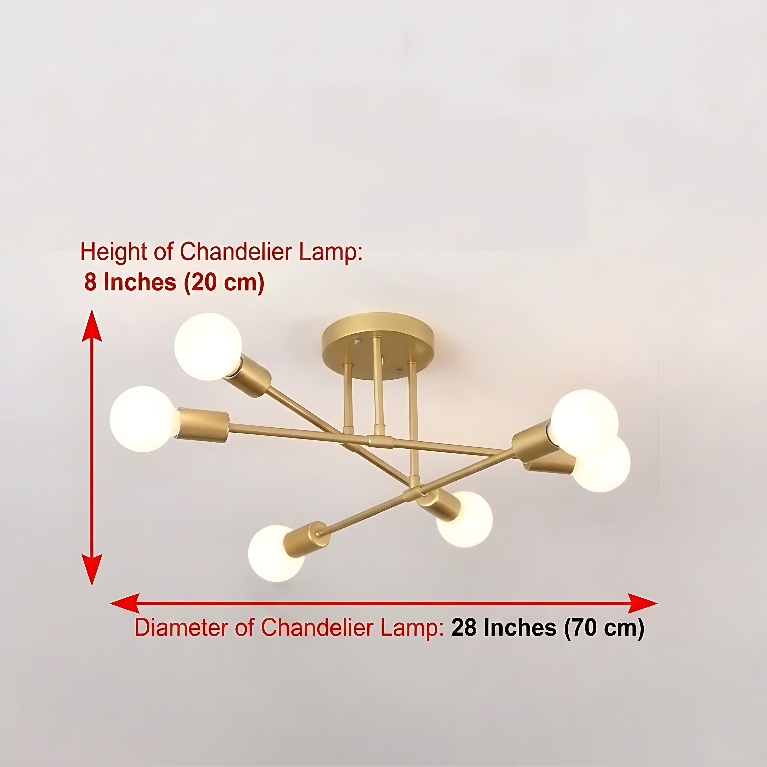 Modern Semi Flush Mount Ceiling LED Lights / Ruchi