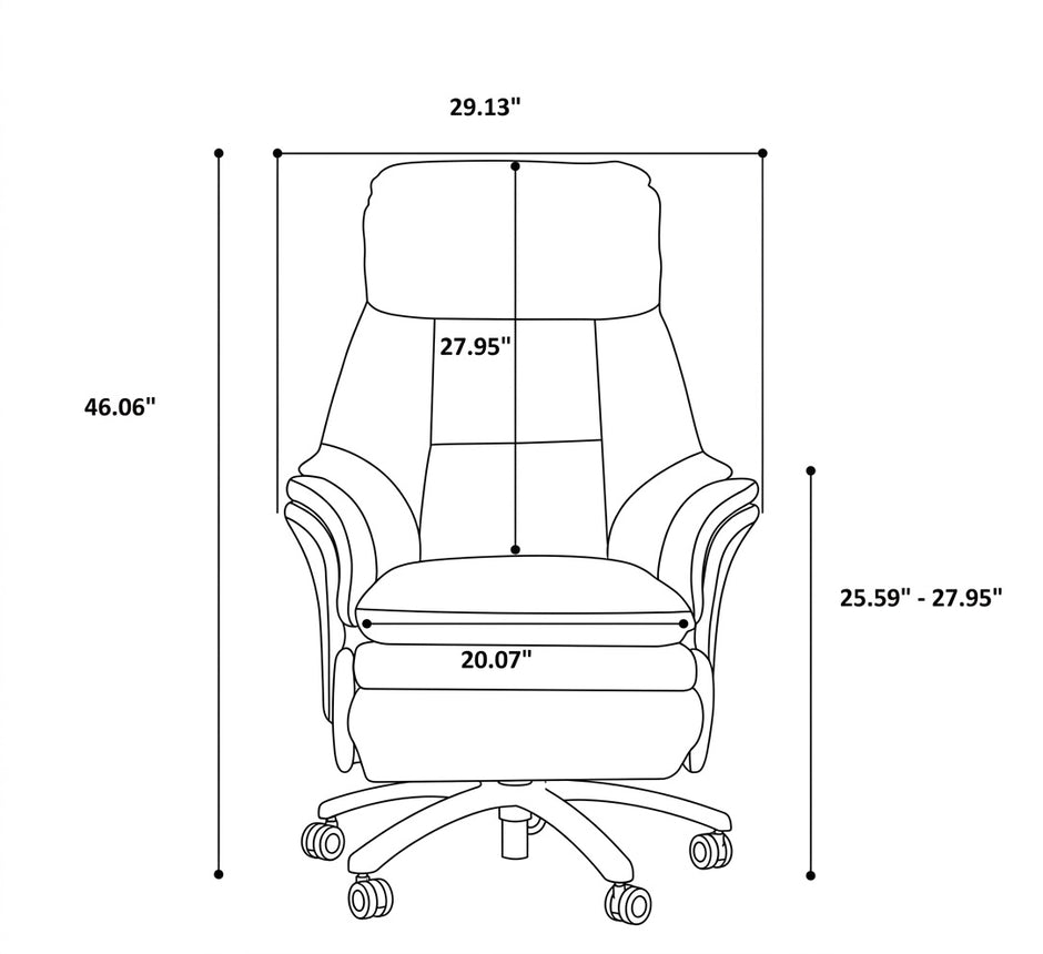 Power Recliner Leather Smart Office Chair