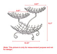 Multilayer Tray Grid Style Metal Fruit Basket Stand / Ruchi