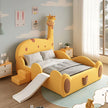 Giraffe Themed Velvet Leather Kids Bed / Ruchi