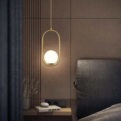 Glass Ball LED Pendant Light Fixture / Ruchi