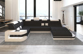 Glorious LED-Integrated Fabric Sectional Sofa / Ruchi