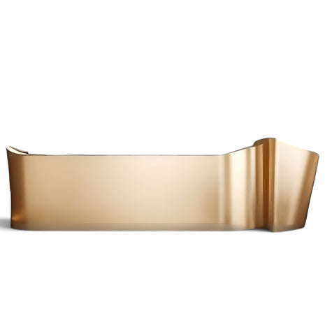 Golden Luxury Wooden Reception Desk / Ruchi
