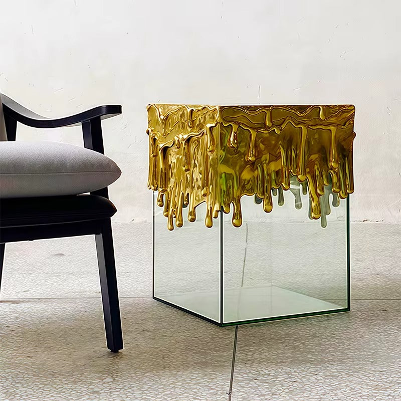 Modern Glass Side Table / Ruchi
