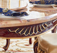 Round European Marble Top Dining Table Set / Ruchi