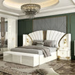 Modern Leather Upholstered Bedroom Set / Ruchi