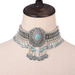 Octagonal Crystal Beaded Choker Necklace / Ruchi