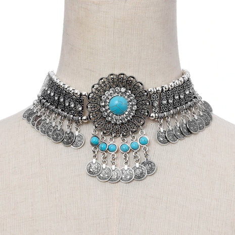 Crystal Beaded Choker Necklace / Ruchi