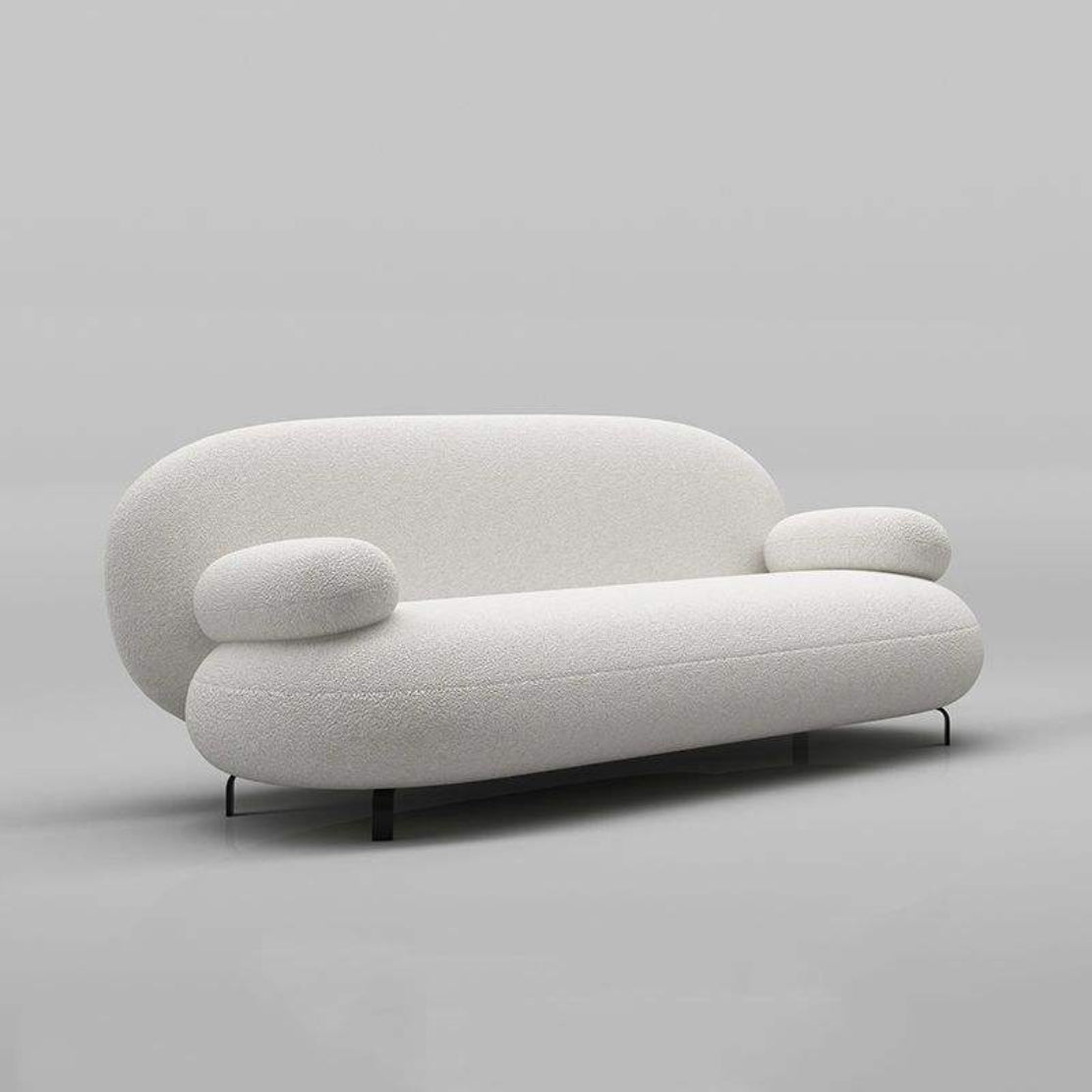 Minimalistic Fabric Modern Sofa Set
