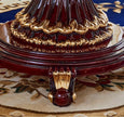 Round European Marble Top Dining Table Set