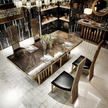 7 Pieces Marble Top Dining Table And Chairs Set