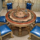 European Round Wooden Dining Table Set For 6 / Ruchi