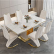 Marble Top Modern Dining Table Set For 6 / Ruchi