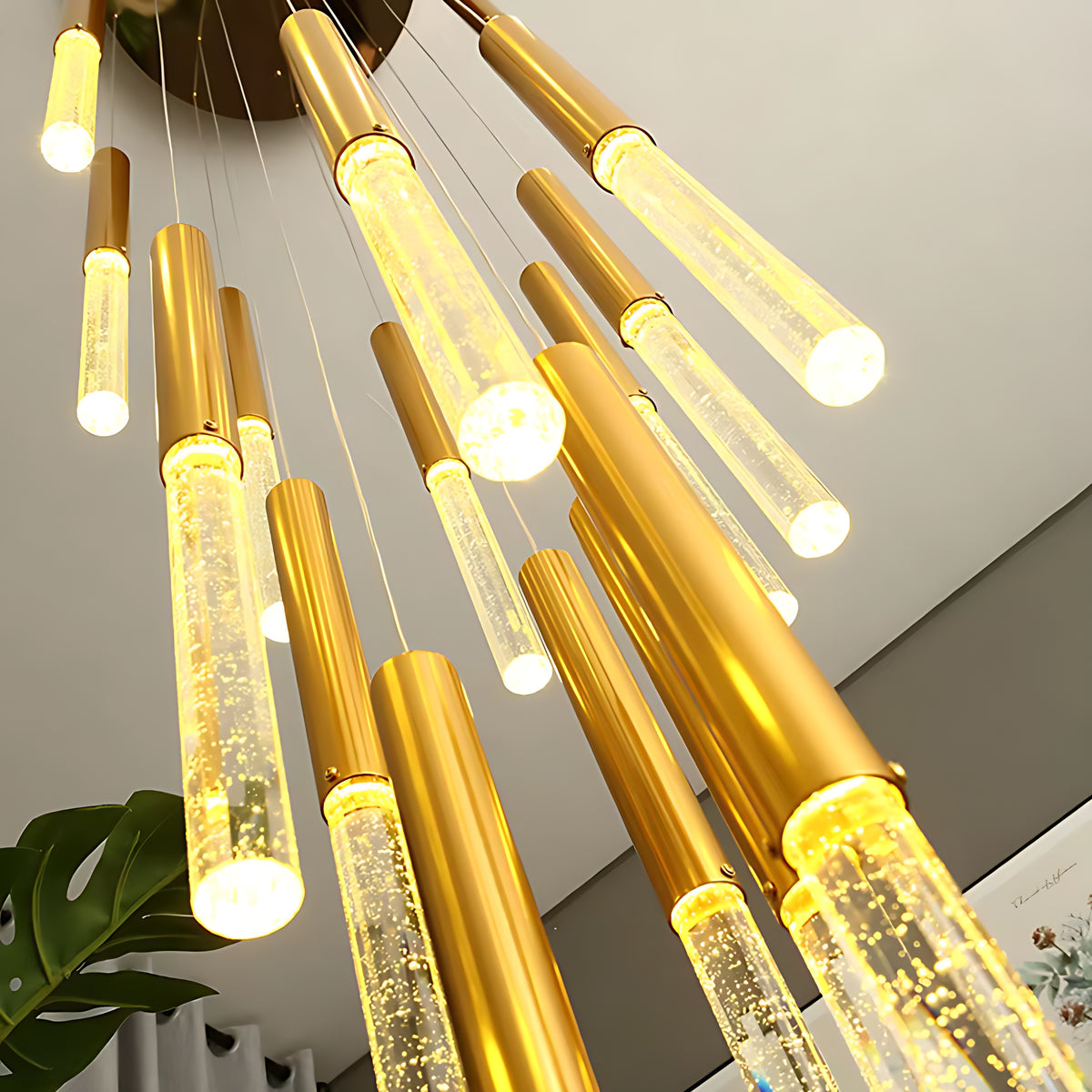 Large LED Multi Light Pendant Chandelier / Ruchi