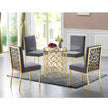 Modern Multicolor Velvet Dining Chairs Set of 4 / Ruchi