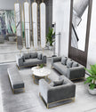 Modern Velvet Wooden Sofa Set / Ruchi