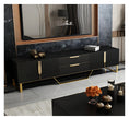 Elegant Wooden Coffee Table And TV Stand Set
