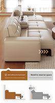 Remote Control Multifunctional Electric Extendable Leather Sofa Bed / Ruchi