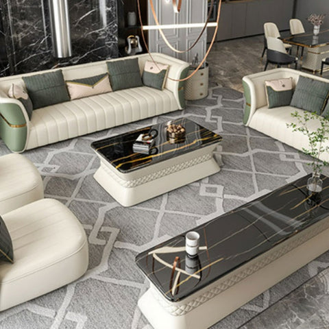 3+2+1+1 Leather Sofa Set / Ruchi