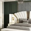 Modern Leather Upholstered Bedroom Set / Ruchi