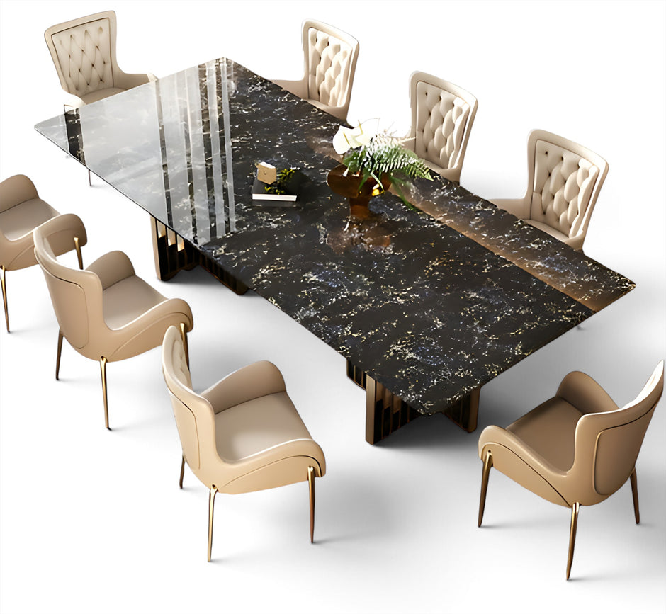 Rectangular Marble Modern Dining Table Set / Ruchi