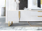 Elegant Wooden Coffee Table And TV Stand Set / Ruchi 