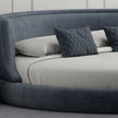 Modern Velvet Upholstered Round Bed
