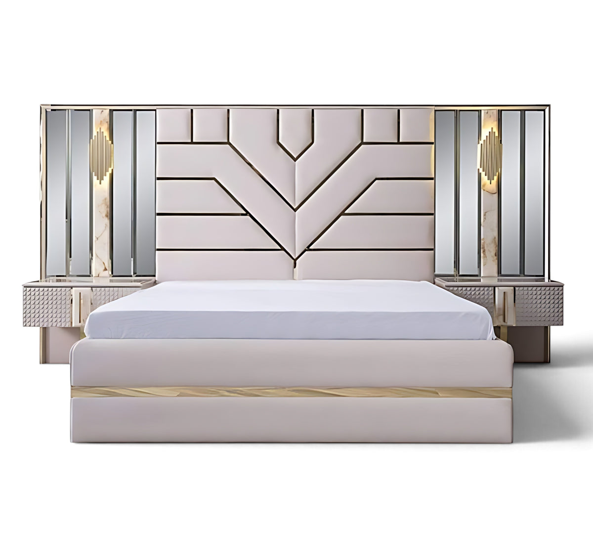 Modern Fabric Bedroom Set / Ruchi
