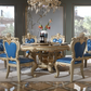 European Round Wooden Dining Table Set For 6 / Ruchi