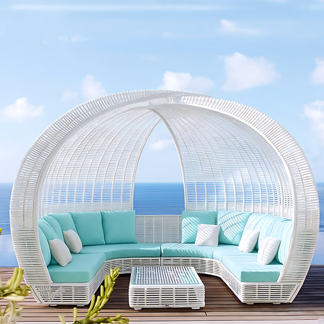 Modern Rattan Patio Outdoor Sofa Bed / Ruchi