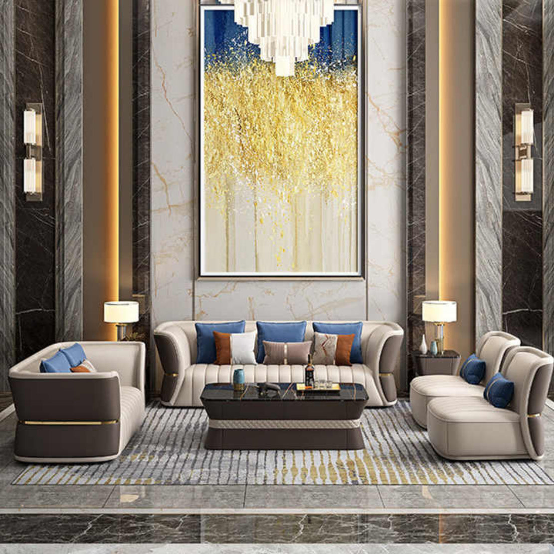 3+2+1+1 Leather Sofa Set / Ruchi