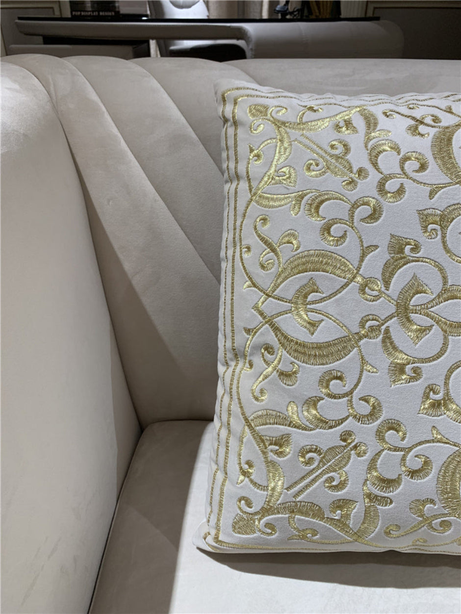 Royal Comfort Logo Designed 1-2-3 Fabric Sofa Set / Ruchi