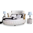 European Style Leather Round Bed / Ruchi
