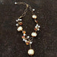 21" Murano Glass Biwa Pearl Necklace / Ruchi