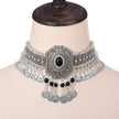 Octagonal Crystal Beaded Choker Necklace / Ruchi