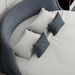 Modern Velvet Upholstered Round Bed / Ruchi