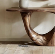 Vintage Handcrafted Wooden Accent Table / Ruchi