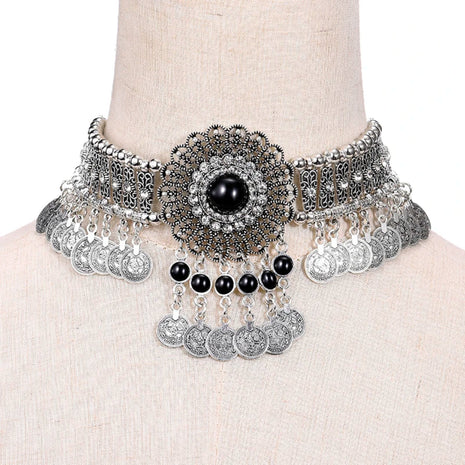 Crystal Beaded Choker Necklace / Ruchi