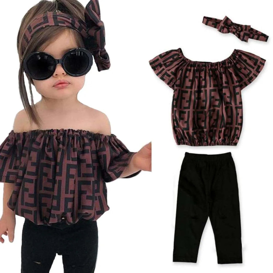 Casual Off-Shoulder Girl Kids Dress / Ruchi