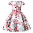 Sleeveless Floral Design Polyester Girl Kids Dress / Ruchi
