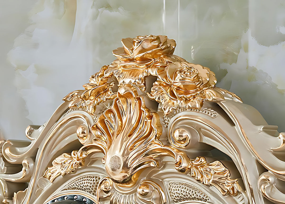 Luxury European Leather Bed / Ruchi