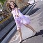 Sleeveless Floral Polyester Summer Outfit For Girl Kids / Ruchi