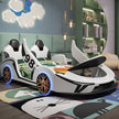 LED Car Leather Kids Bed With Storage / Ruchi