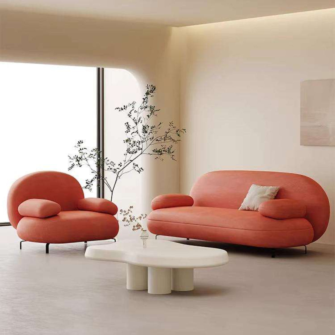 Minimalistic Microfiber Modern Sofa Set / Ruchi