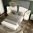 Modern Leather Upholstered Bedroom Set / Ruchi