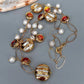 21" Murano Glass Biwa Pearl Necklace / Ruchi