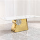 Contemprorary Marble Dining Table Set For 6 / Ruchi