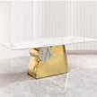 Contemprorary Marble Dining Table Set For 6 / Ruchi