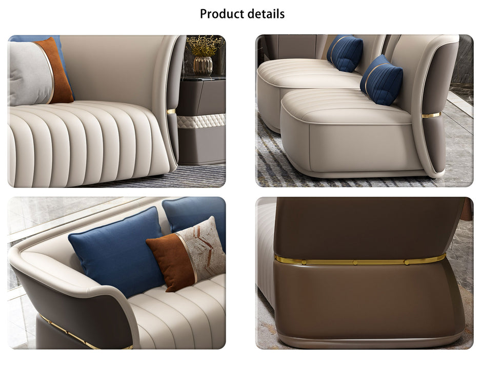 3+2+1+1 Leather Sofa Set