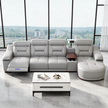 Comfy Electric Reclining Leather Sofa